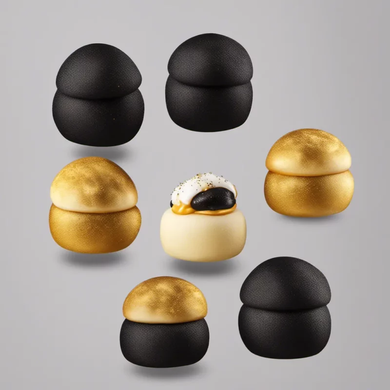 黑金流沙包Black Gold Lava Bao (6pcs)